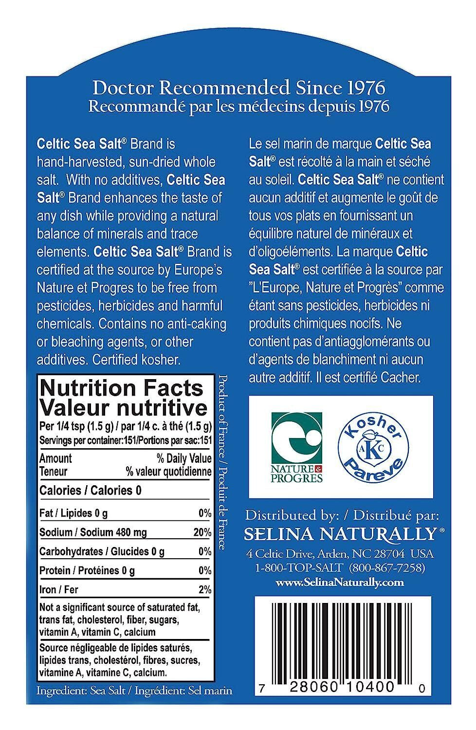 Celtic Sea Salt Moist 1/2 Lb. Light Grey Course