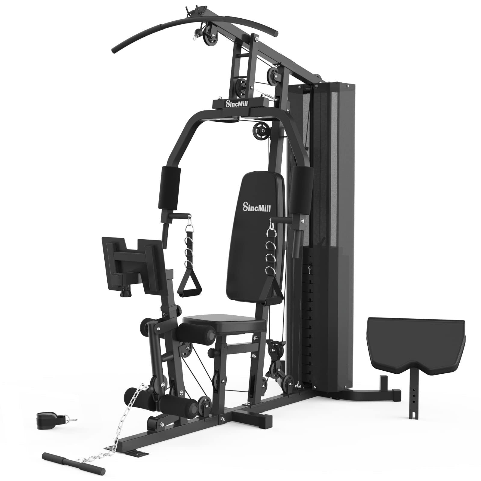 Full Body Home Gym System Exercise Equipment Weight Workout Station 148Lbs