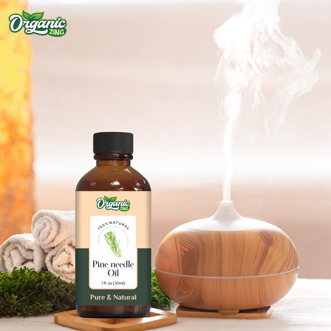 Organic Pine Needle 100% Pure & Natural Essential Oil - {30Ml/1.01 Fl Oz}.