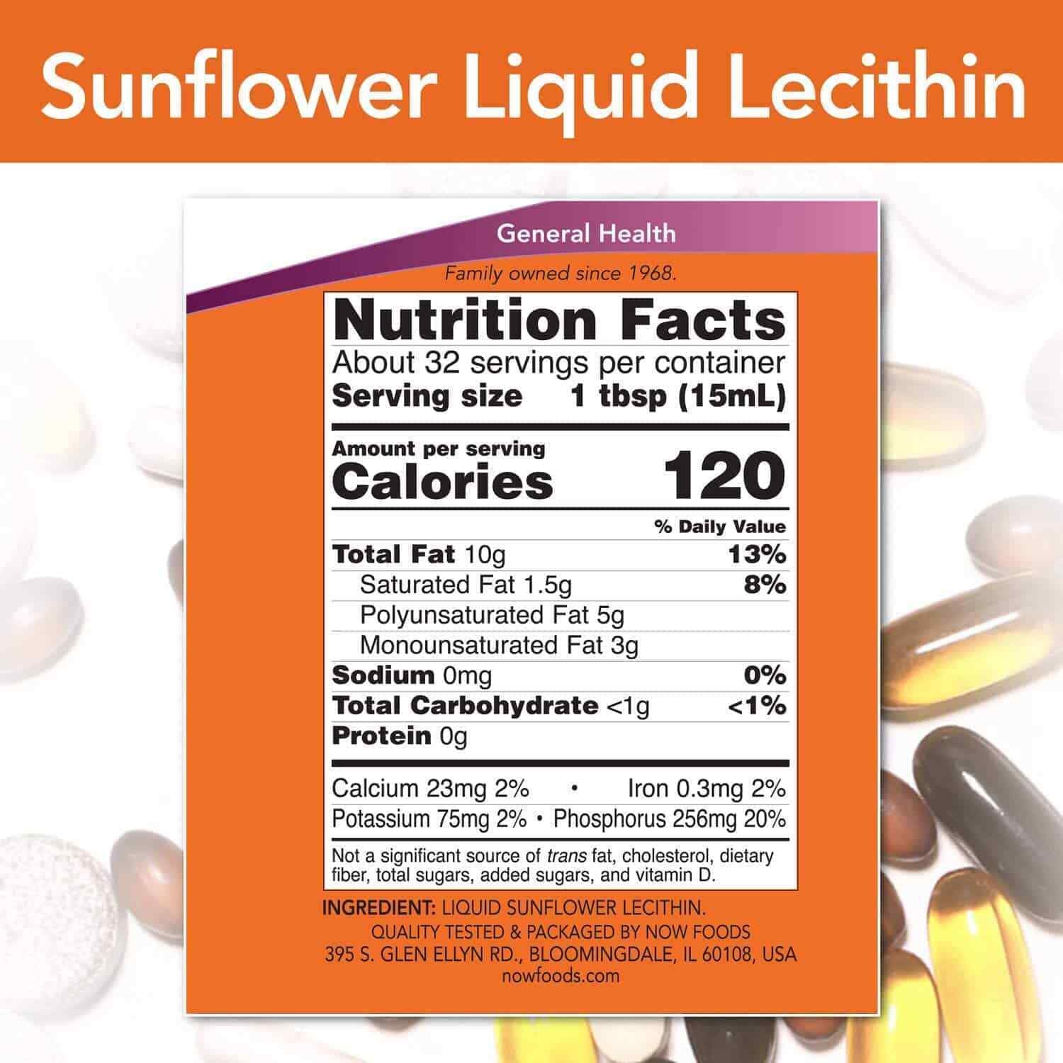 Liquid Sunflower Lecithin 473Ml