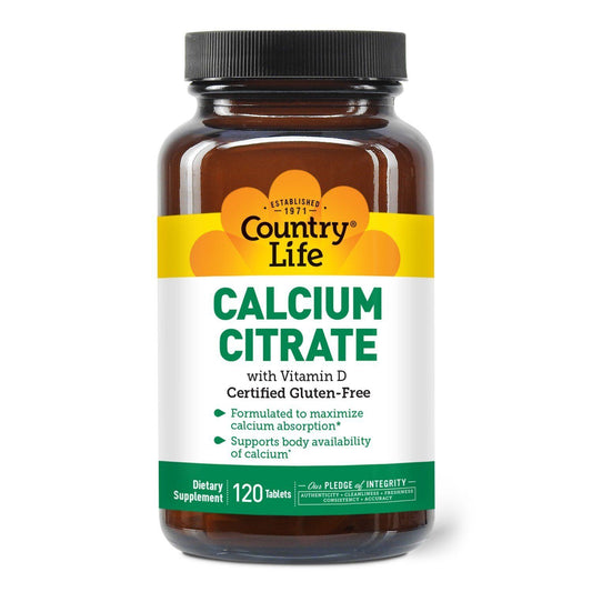 Country Life Calcium Citrate with Vitamin D 120 Tablet