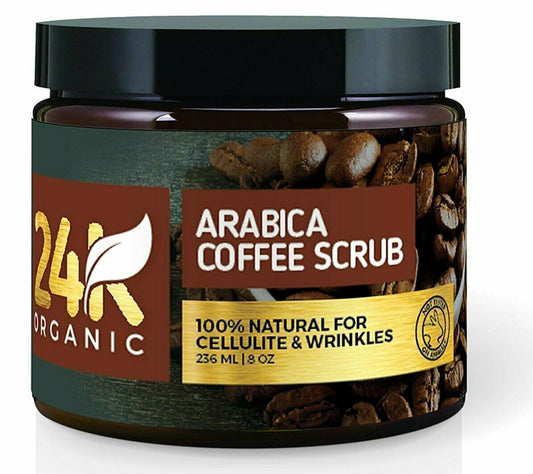 24K Organic Arabica Coffee Scrub (8 Fl. Oz.)