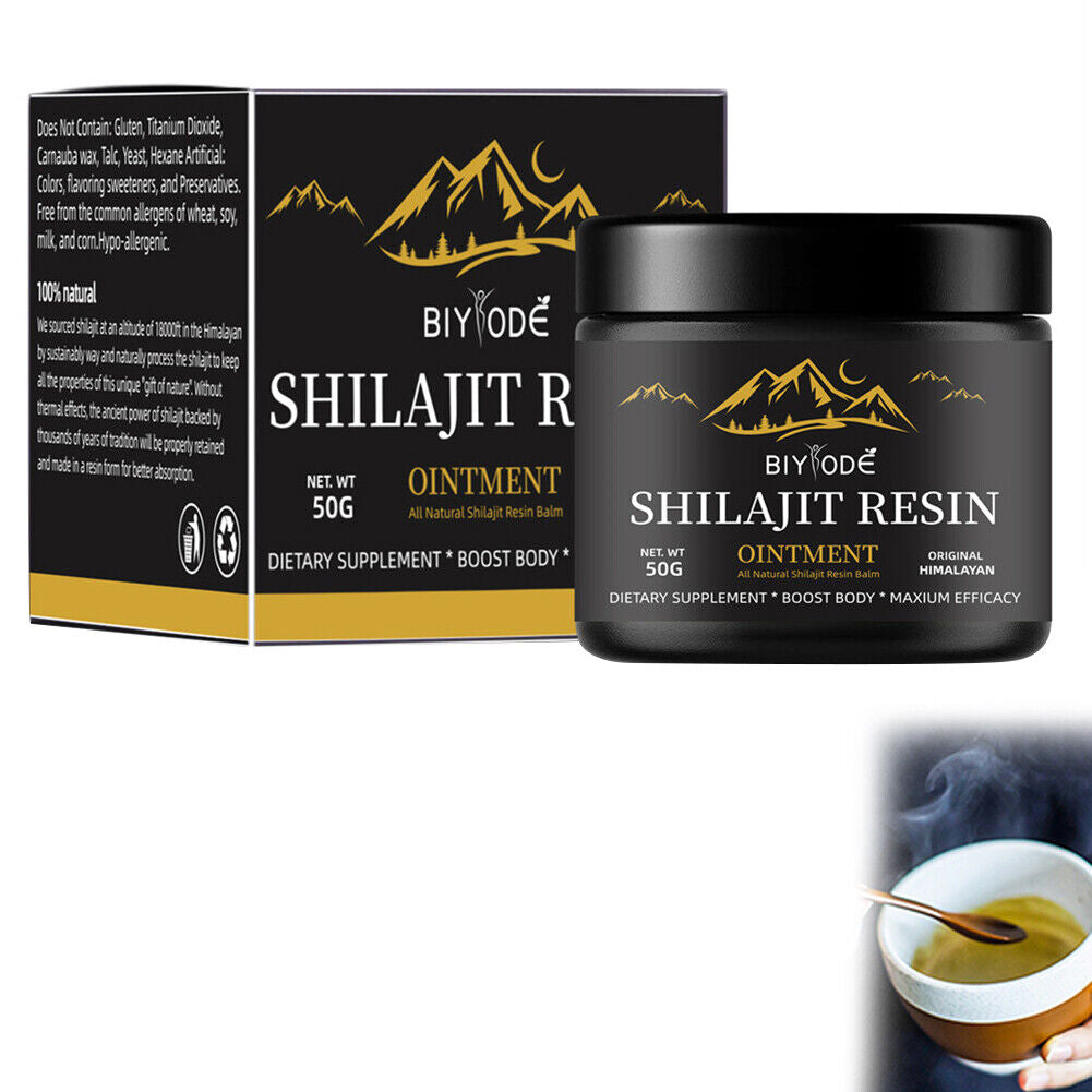 Pure 100% Himalayan Shilajit Organic Soft Resin Extremely Potent Fulvic Acid 50G