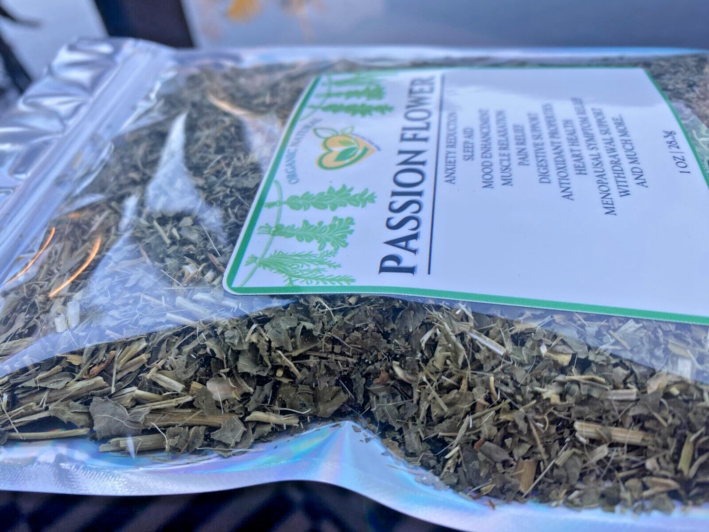 Passion Flower Natural Herb Organic  Dried Cut 28.3G | 1 OZ Mood Support