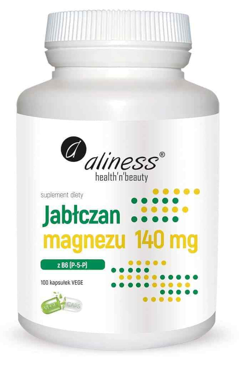 ALINESS Magnesium Malate + Vitamin B6 P-5-P 100 Vcaps