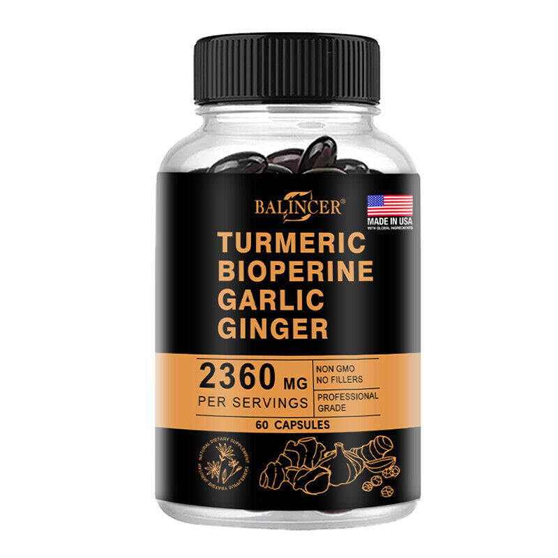 Turmeric Curcumin Highest Potency 95% 2360Mg with Bioperine Black Pepper Extract