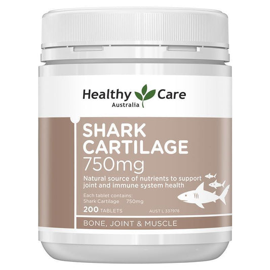 Healthy Care Shark Cartilage 750Mg 200 Tablets