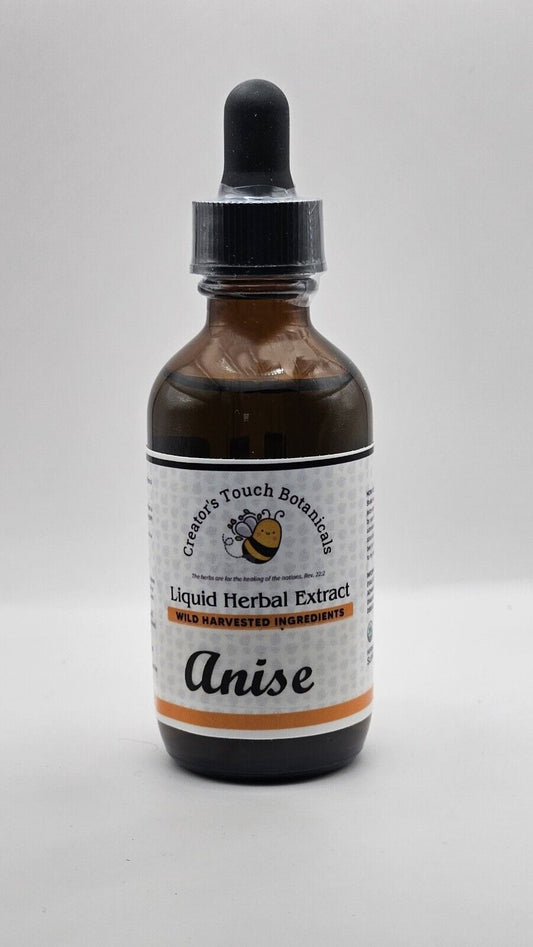 Anise Seeds Herbal Tincture Organic, 2Oz Bottle, Digestive, Respiratory