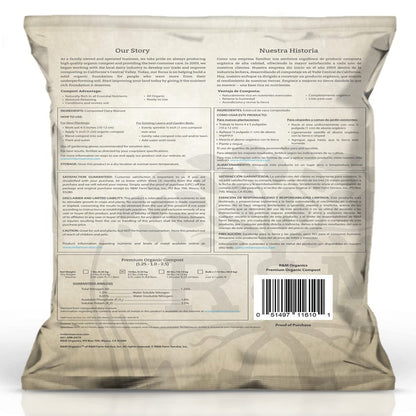 Premium Organic Compost | 10Lb Bag |