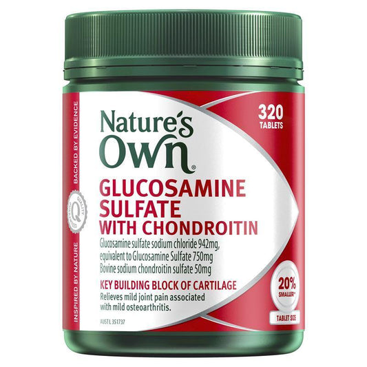 Nature'S Own Glucosamine Sulfate with Chondroitin 320 Tablets