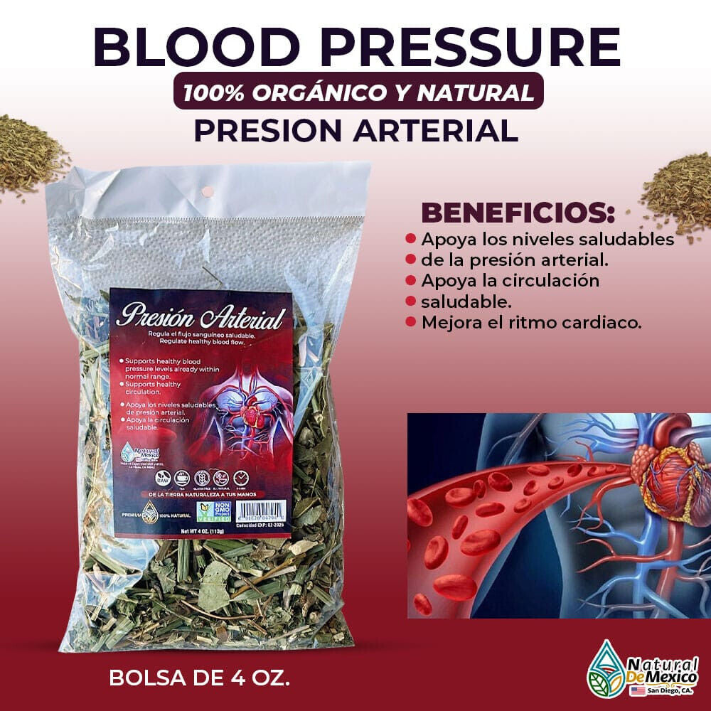 Compuesto Herbal Tea Presión Arterial / Blood Pressure Herbal Compound 4 Oz NDM