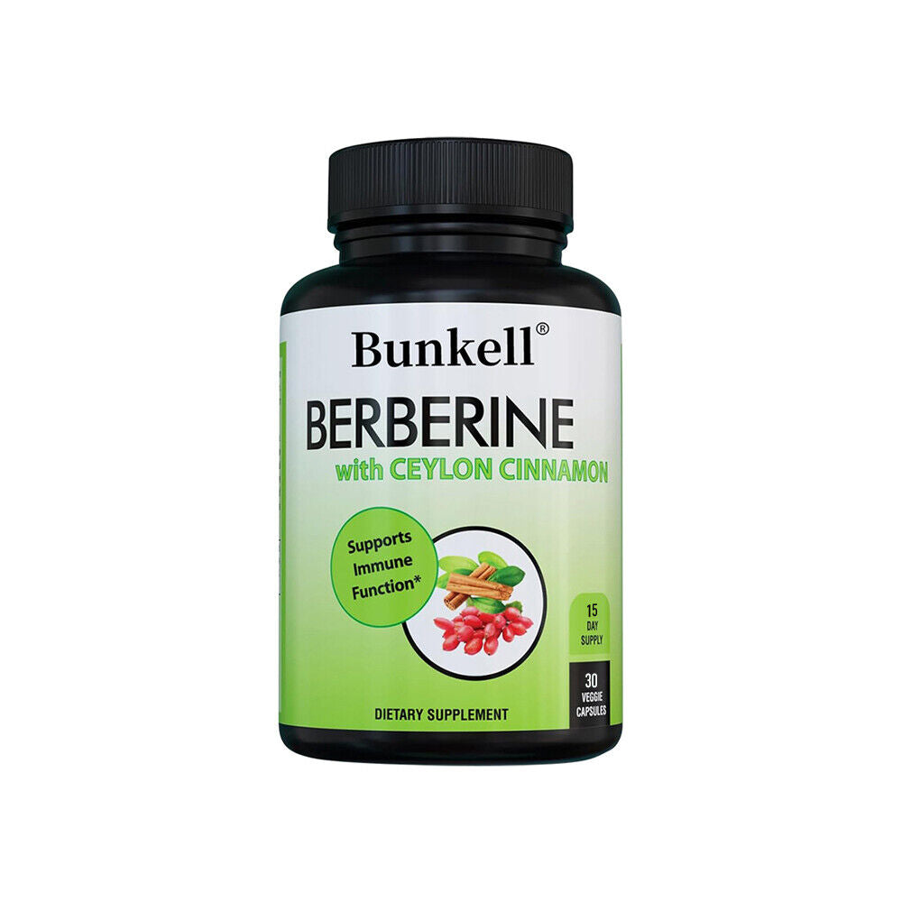 Berberine HCL 1200Mg with Organic Ceylon Cinnamon - Supports Immune Function