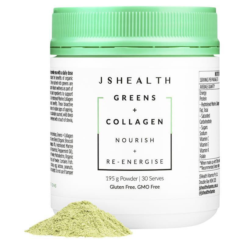 JSHEALTH Greens + Collagen 195G