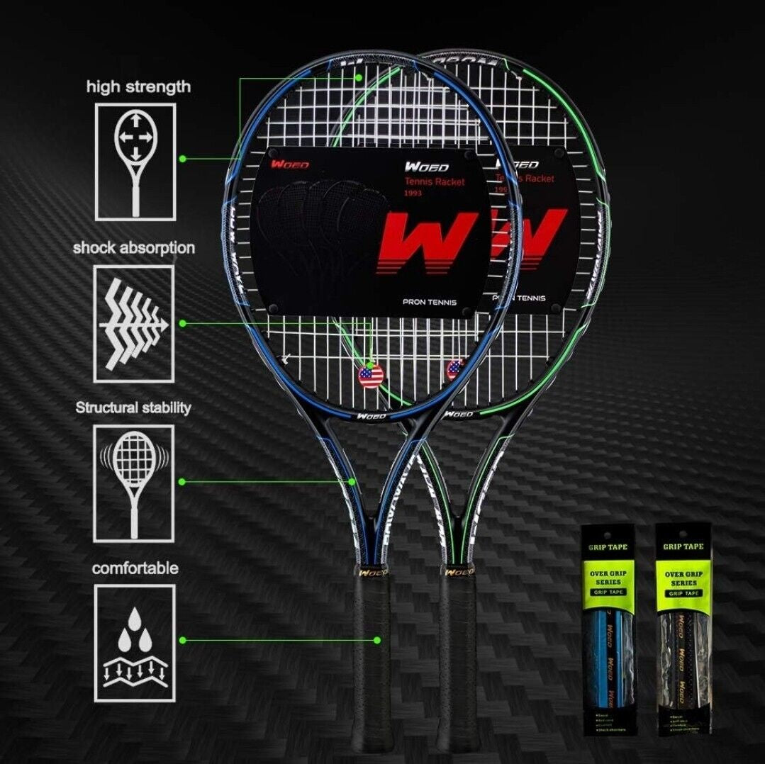 Tennis Racket Set WOED BATENS Adult 2 Player