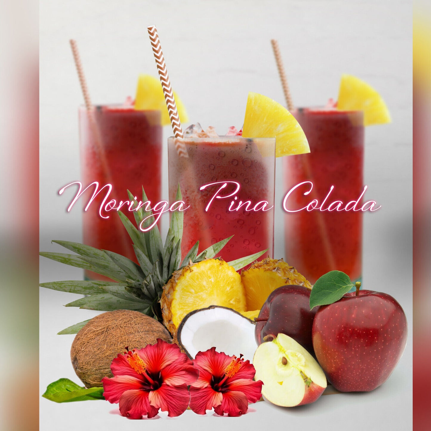 Iced Tea Moringa Pina Colada - the Perfect Nutritious Summery Treat 8Oz