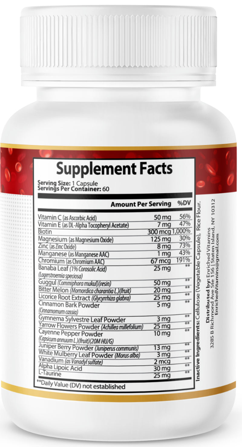 Blood Balance Formula All Natural Cardiovascular Support Blood Sugar Support