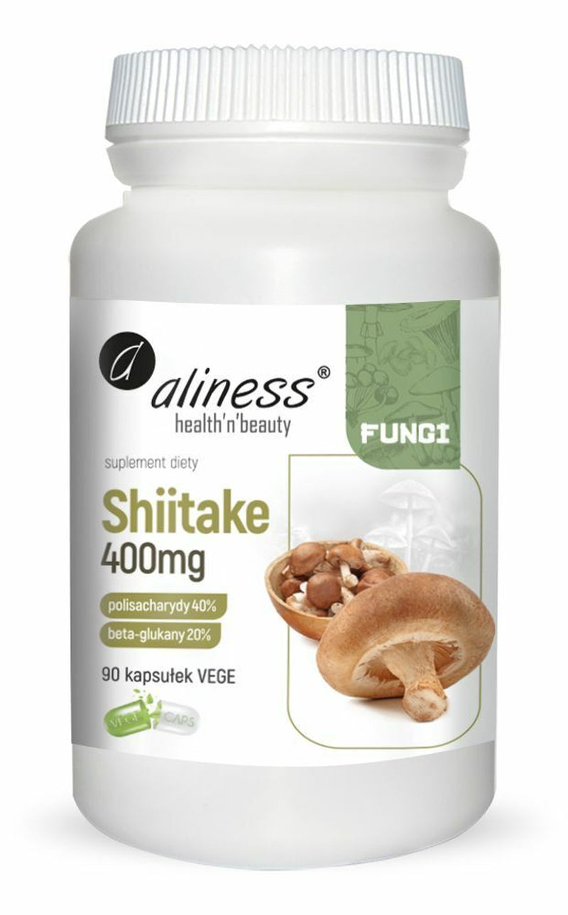 ALINESS Shiitake Extract 400Mg (Adaptogen Support) 90 Vegan Caps