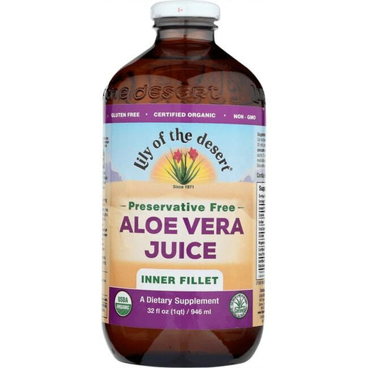 Lily of the Desert Preservative Free Aloe Vera Juice - Inner Fillet 32 Fl Oz Liq