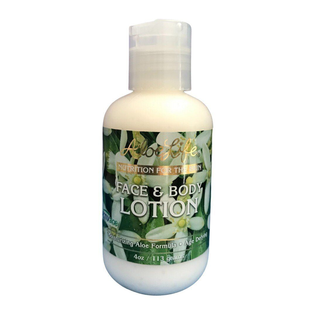 Aloe Life Face & Body Lotion 4 Oz Liquid