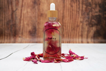 All Natural Peony Multi Use Oil for Face, Hair, Nails & Body - 100Ml