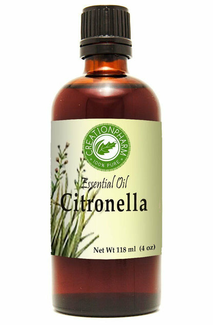 Citronella Oil 118 Ml (4 Oz)- 100% Pure - Citronella Essential Oil - Creation Ph