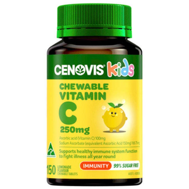 Cenovis Kids Vitamin C 250Mg Lemonade 150 Chewable Tablets