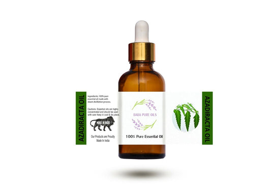 AZADIRACTA PURE NATURAL OIL PURE ORGANIC in DROPPER AMBER BOTTLE from INDIA