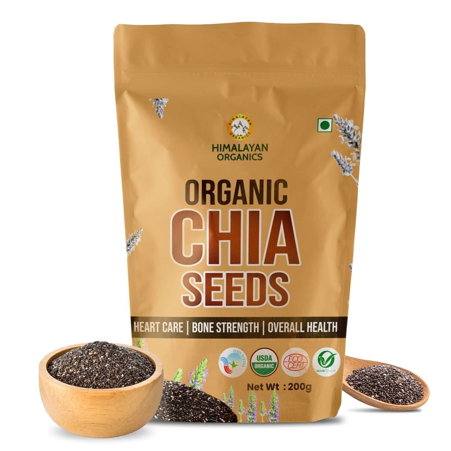 Organic & Natural Chia Seeds Enriched with Omega 3 & Supports Health Management