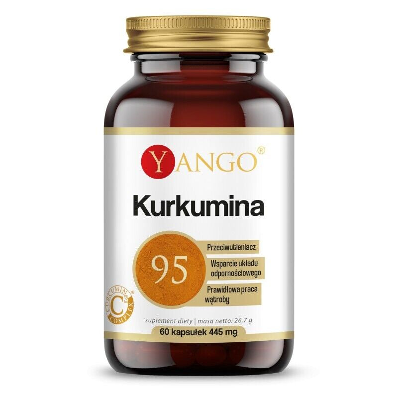 YANGO Curcumin 95 (Turmeric Root + Piperine) Capsules