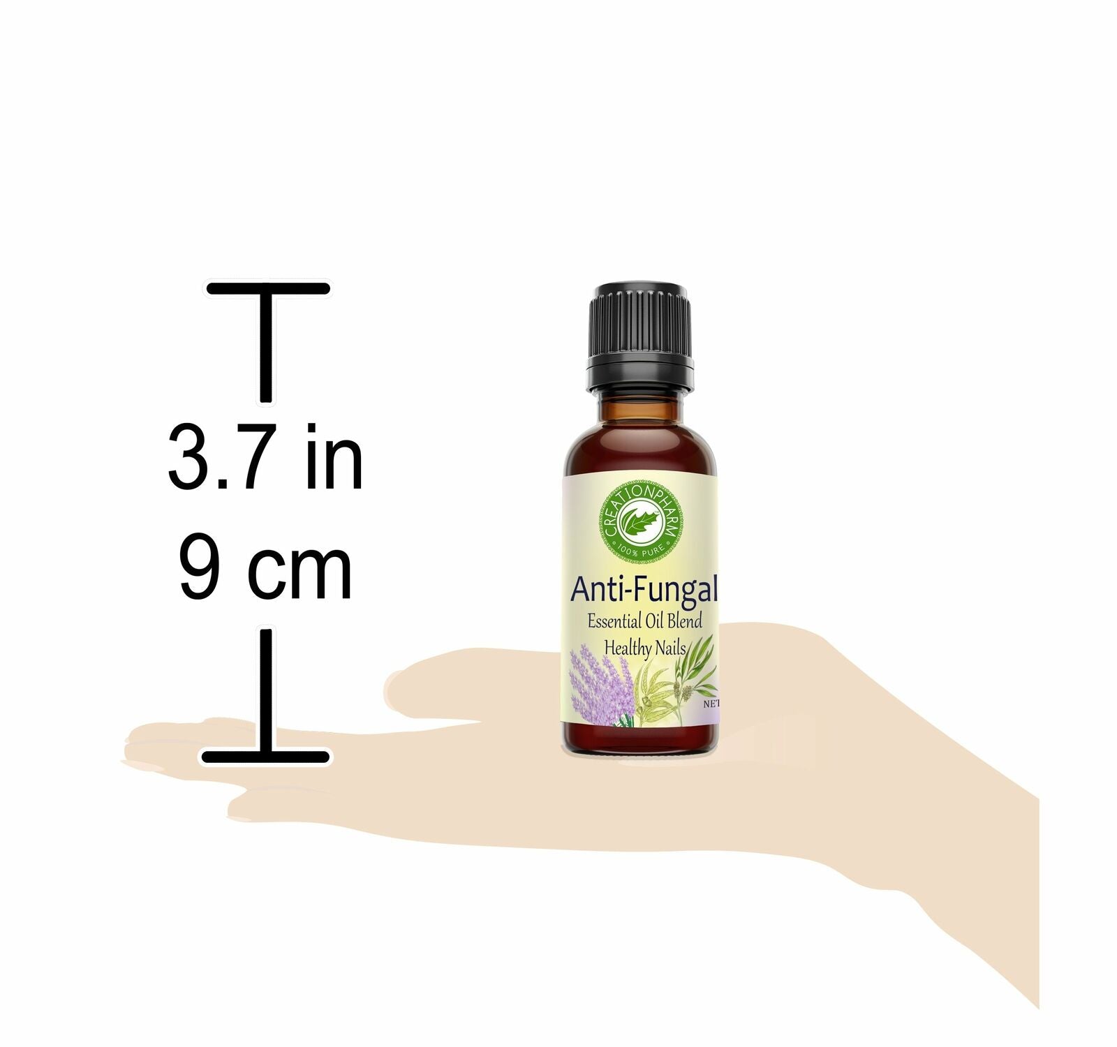 Anti-Fungal Nail Oil Blend, Clears Yellow Nail Fungus Creation Pharm Essential O