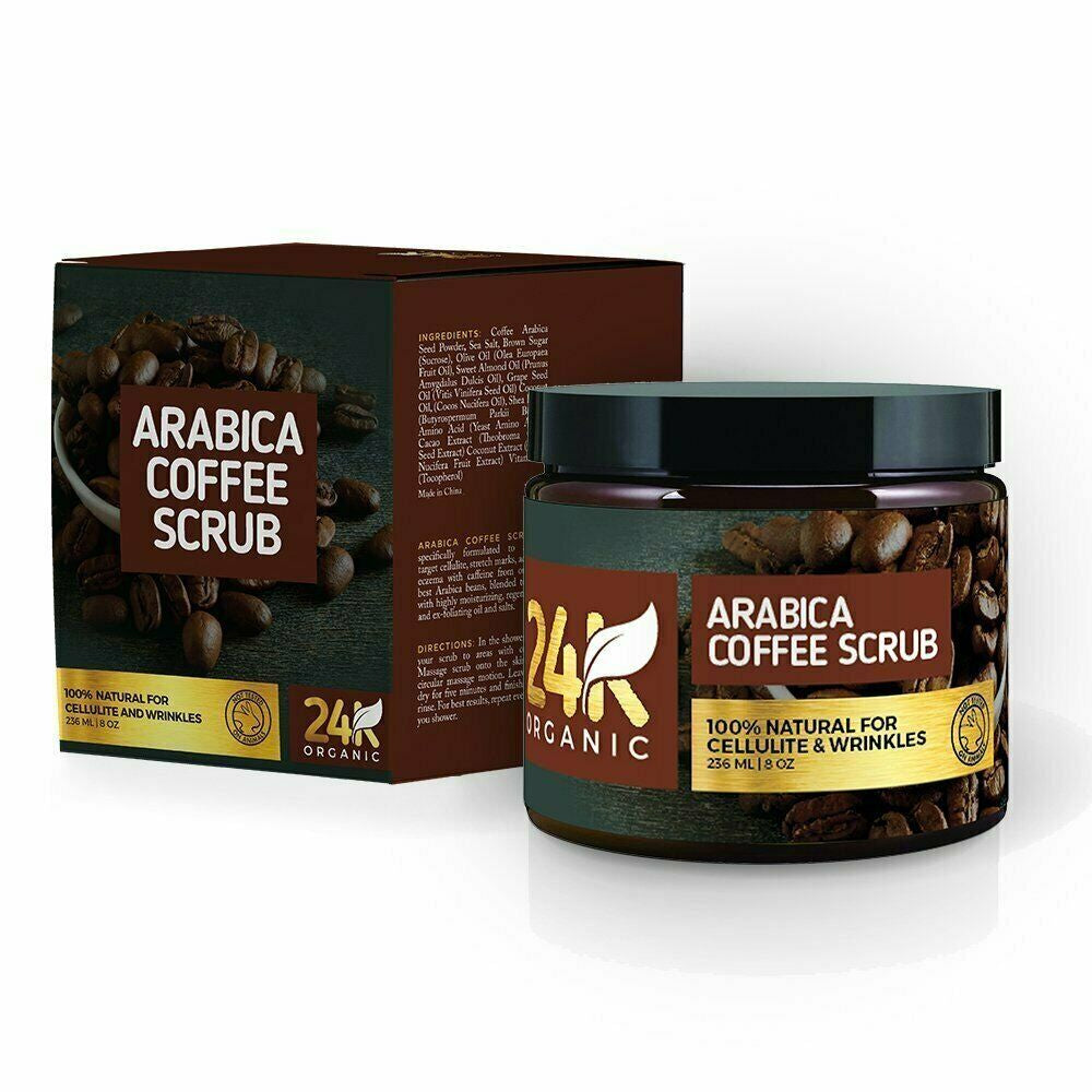 24K Organic Arabica Coffee Scrub (8 Fl. Oz.)