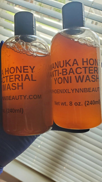 Manuka Honey Yoni Shower Gel Body Wash anti Bacterial, anti Yeast 8 Oz. for Her