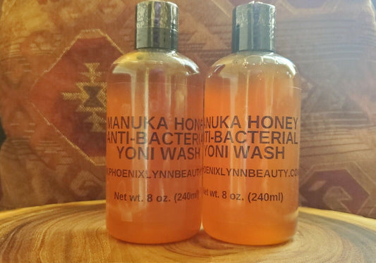 Manuka Honey Yoni Shower Gel Body Wash anti Bacterial, anti Yeast 8 Oz. for Her