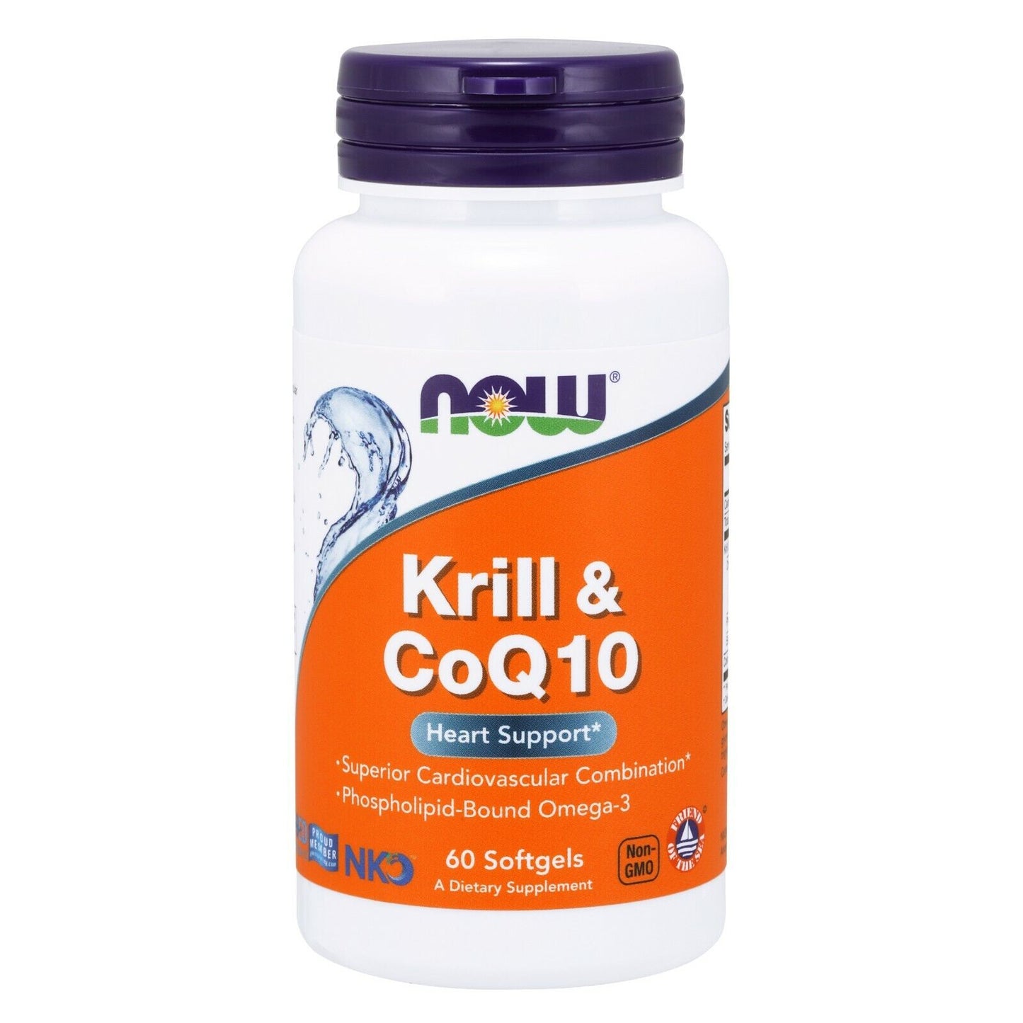 NOW Foods Krill & Coq10, 1000 Mg / 100 Mg, 60 Cápsulas Blandas