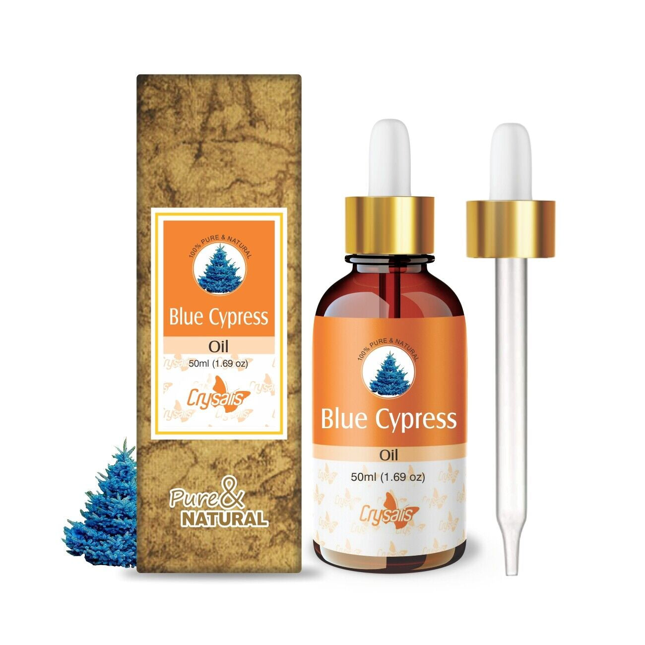 Blue Cypress (Chamaecyparis ) 100% Pure & Natural Essential Oil [15Ml-25 Litre]