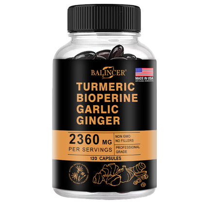 Turmeric Curcumin Highest Potency 95% 2360Mg with Bioperine Black Pepper Extract