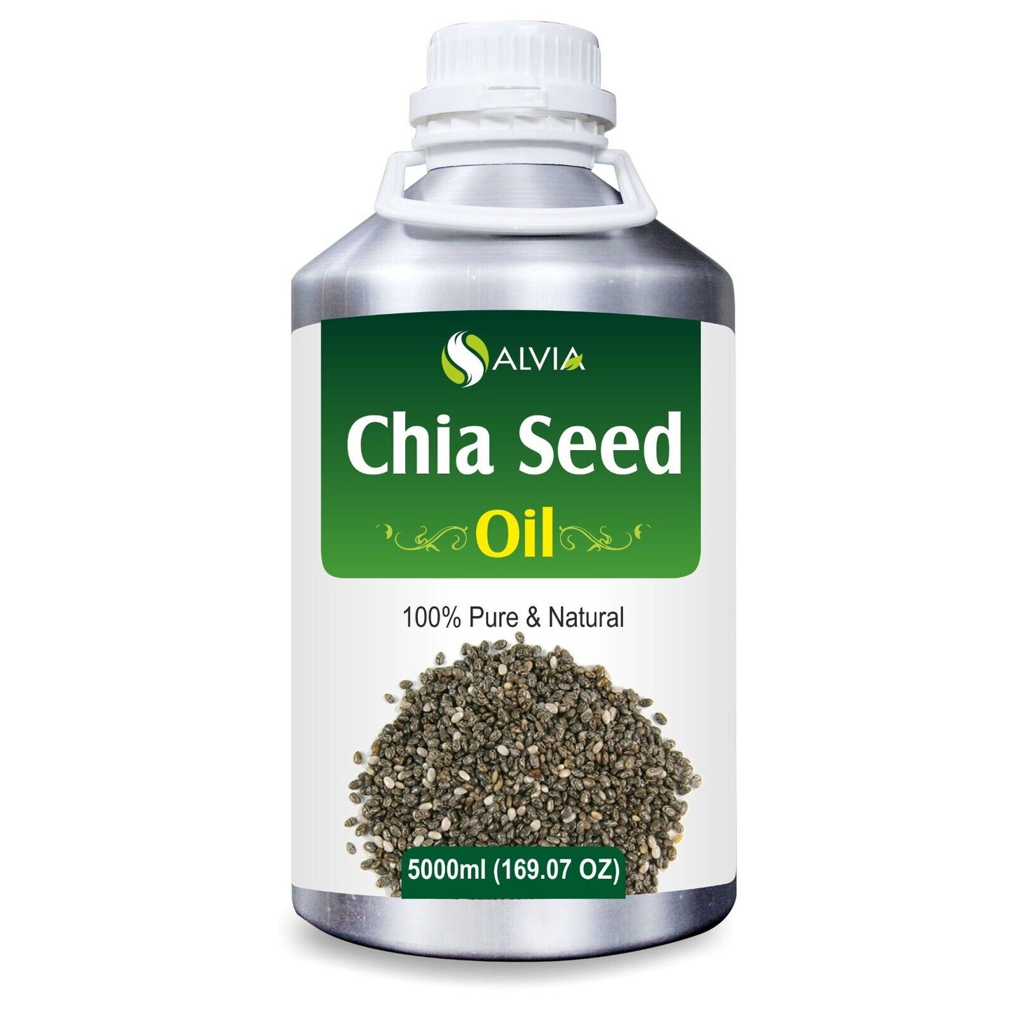 Chia Seed (Salvia Hispanica) 100% Pure & Natural Carrier Oil - [10Ml - 25 L]