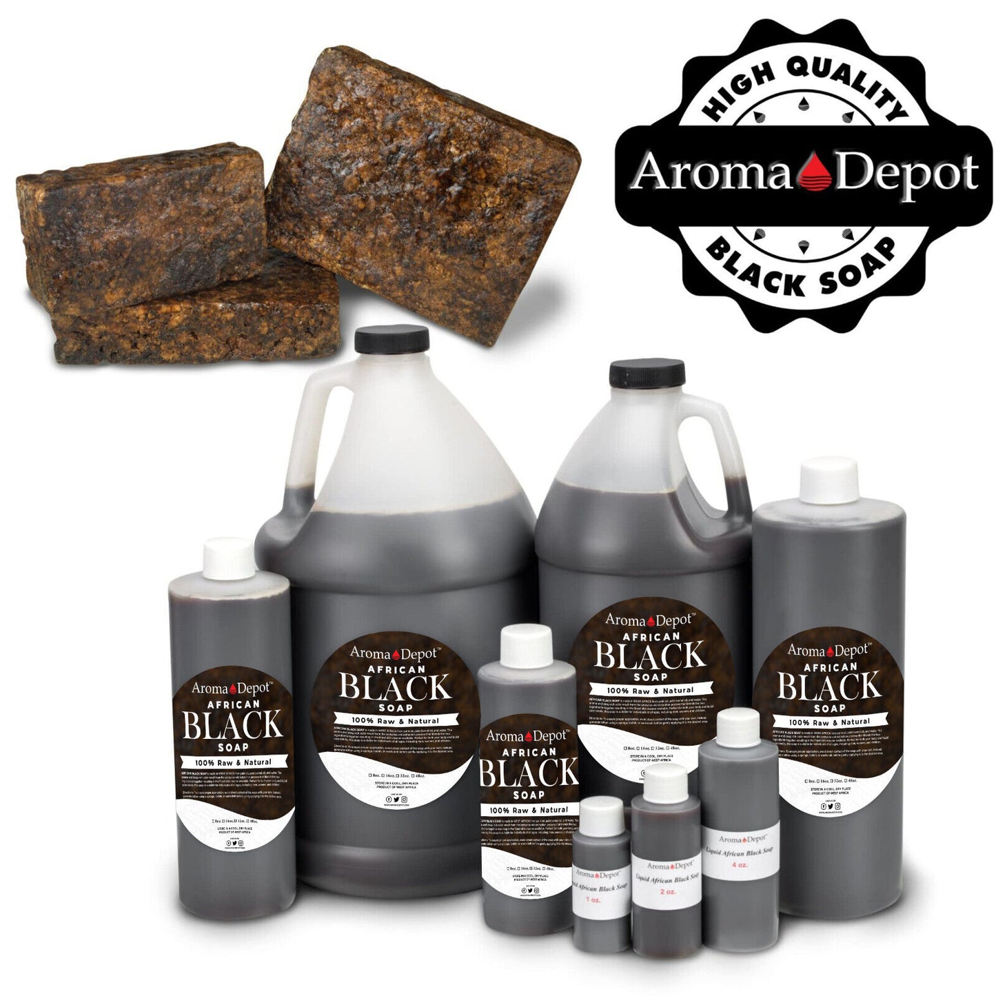 Raw African Black Soap Liquid Soap Natural Pure Bath Hair Face Wash Wholesale