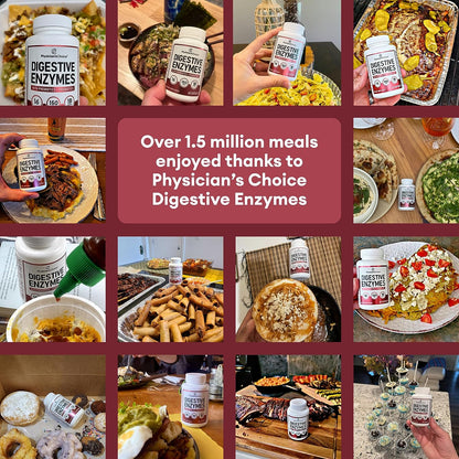 Digestive Enzymes - Multi Enzymes, Bromelain, Organic Prebiotic Physician's Choice 