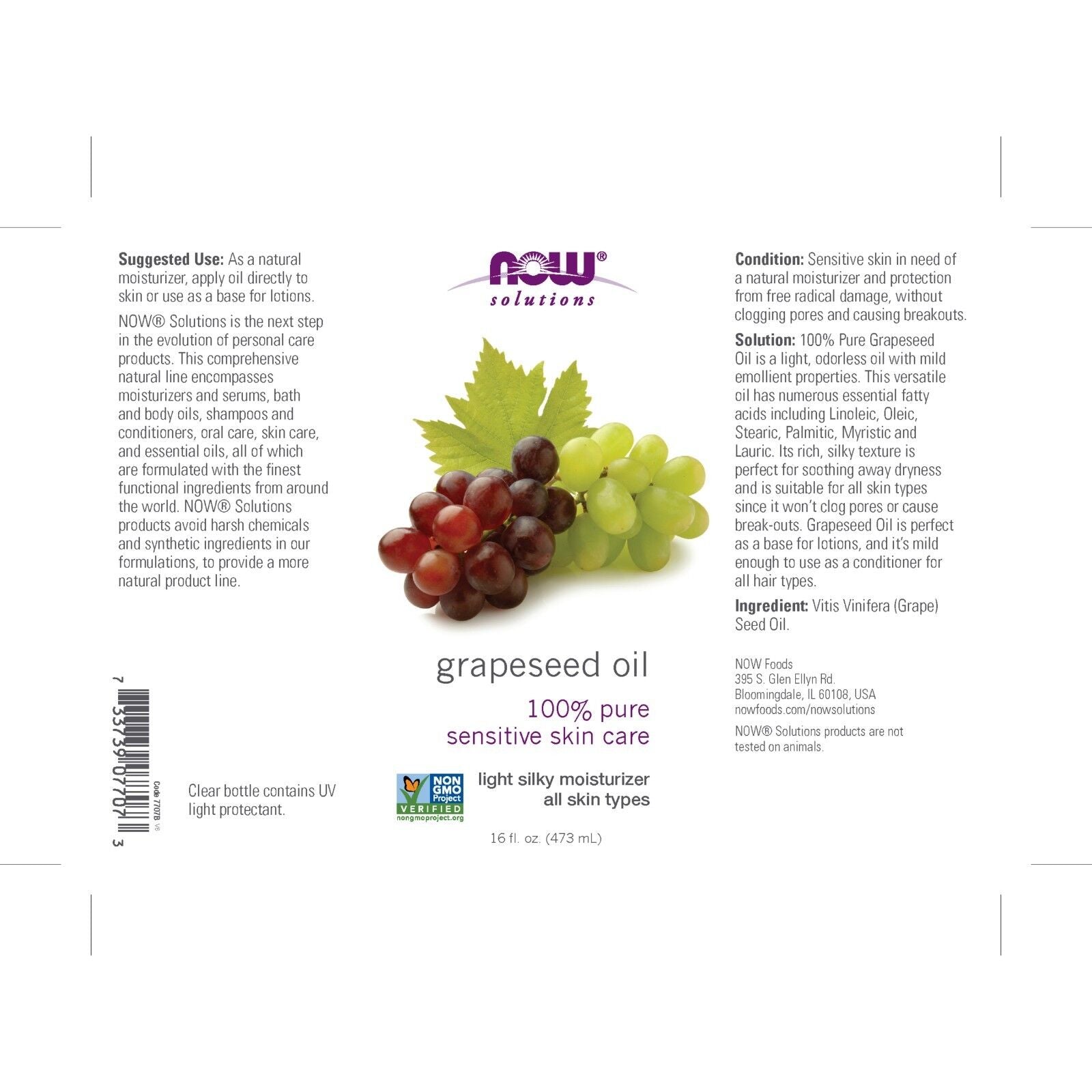 Grapeseed Oil, 16 Fl. Oz.