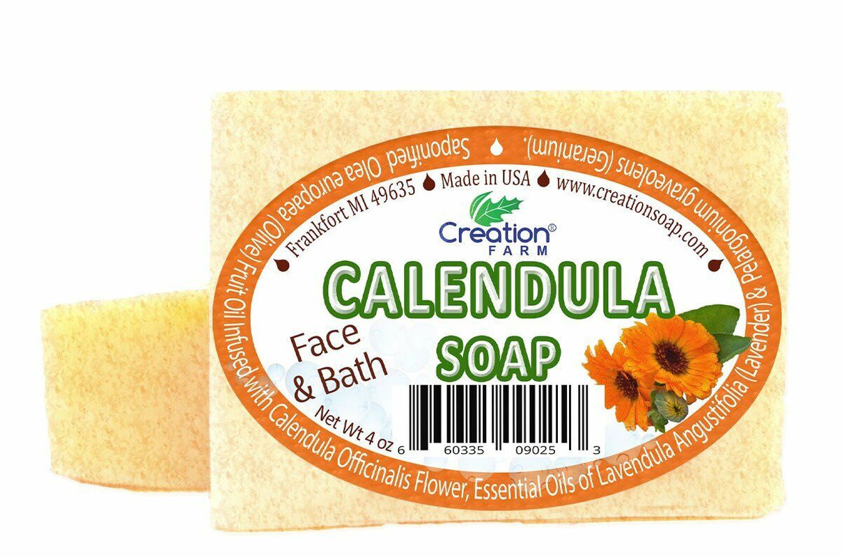 Calendula Soap Two 4 Oz Bar Pack by Creation Farm