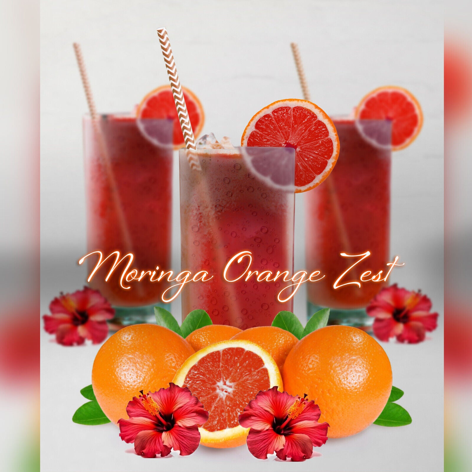 Iced Tea Moringa Orange Zest - the Perfect Nutritious Summery Treat 8Oz