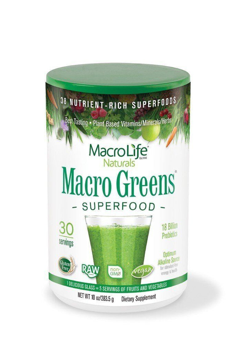 Macrolife Naturals Macro Greens 10 Oz Powder