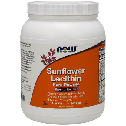 NOW Foods Sunflower Lecithin Pure Powder, 1 Lb.