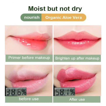 1PC Moisture Lip Balm Long-Lasting Natural Aloe Vera Lipstick Color Mood Changing Long Lasting Moisturizing Lipstick anti Aging