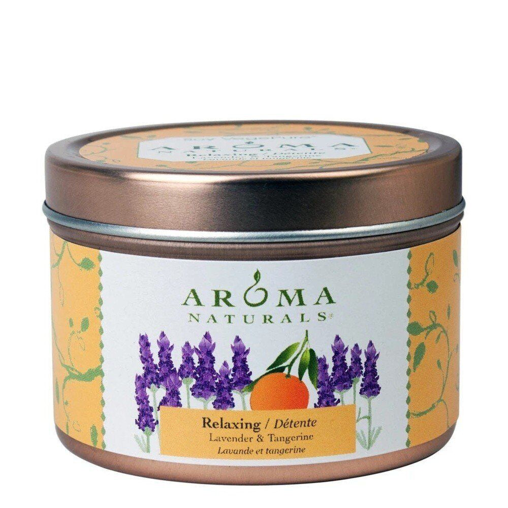 Aroma Naturals Travel Tins Candle Relaxing Tangerine 1 Container