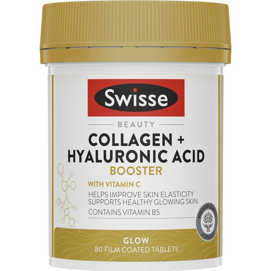 Swisse Beauty Collagen + Hyaluronic Acid Booster 80 Tablets