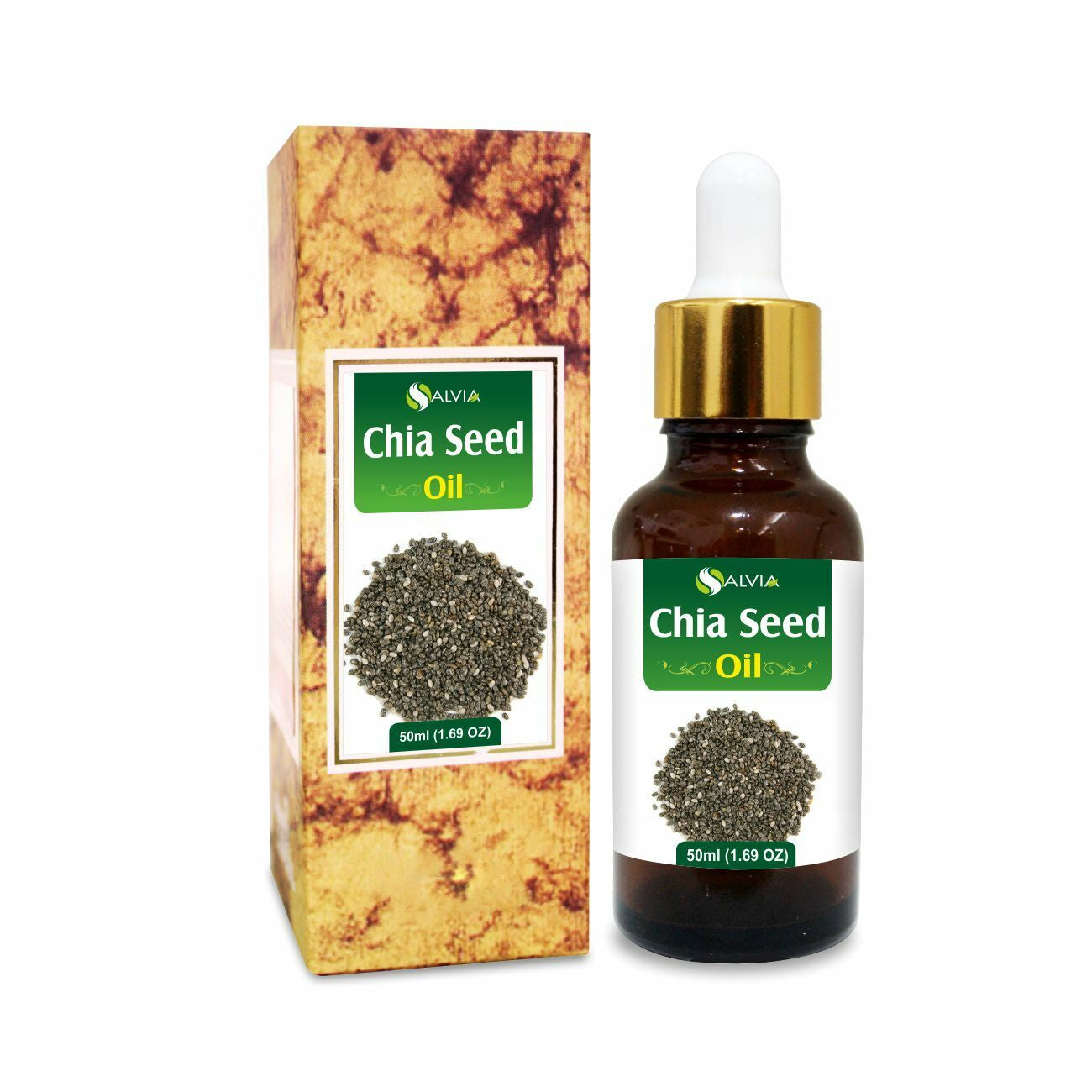 Chia Seed (Salvia Hispanica) 100% Pure & Natural Carrier Oil - [10Ml - 25 L]