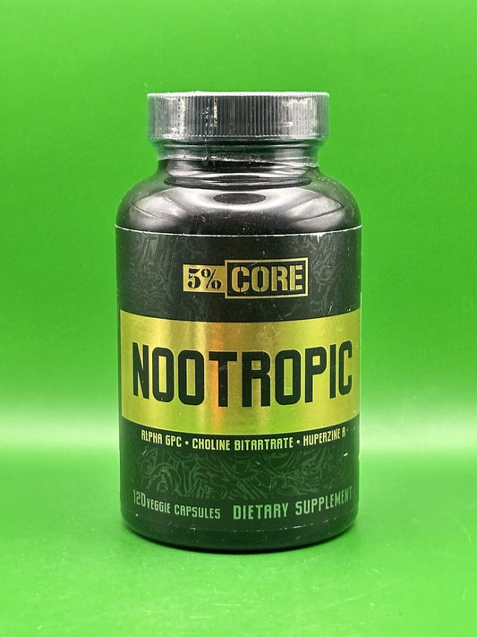 5% Nutrition Core NOOTROPIC - 120 Capsules 8/24