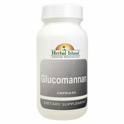 Glucomannan Powder 120 Capsules (100%Natural Weight Loss)Konjac Root & Free Ship